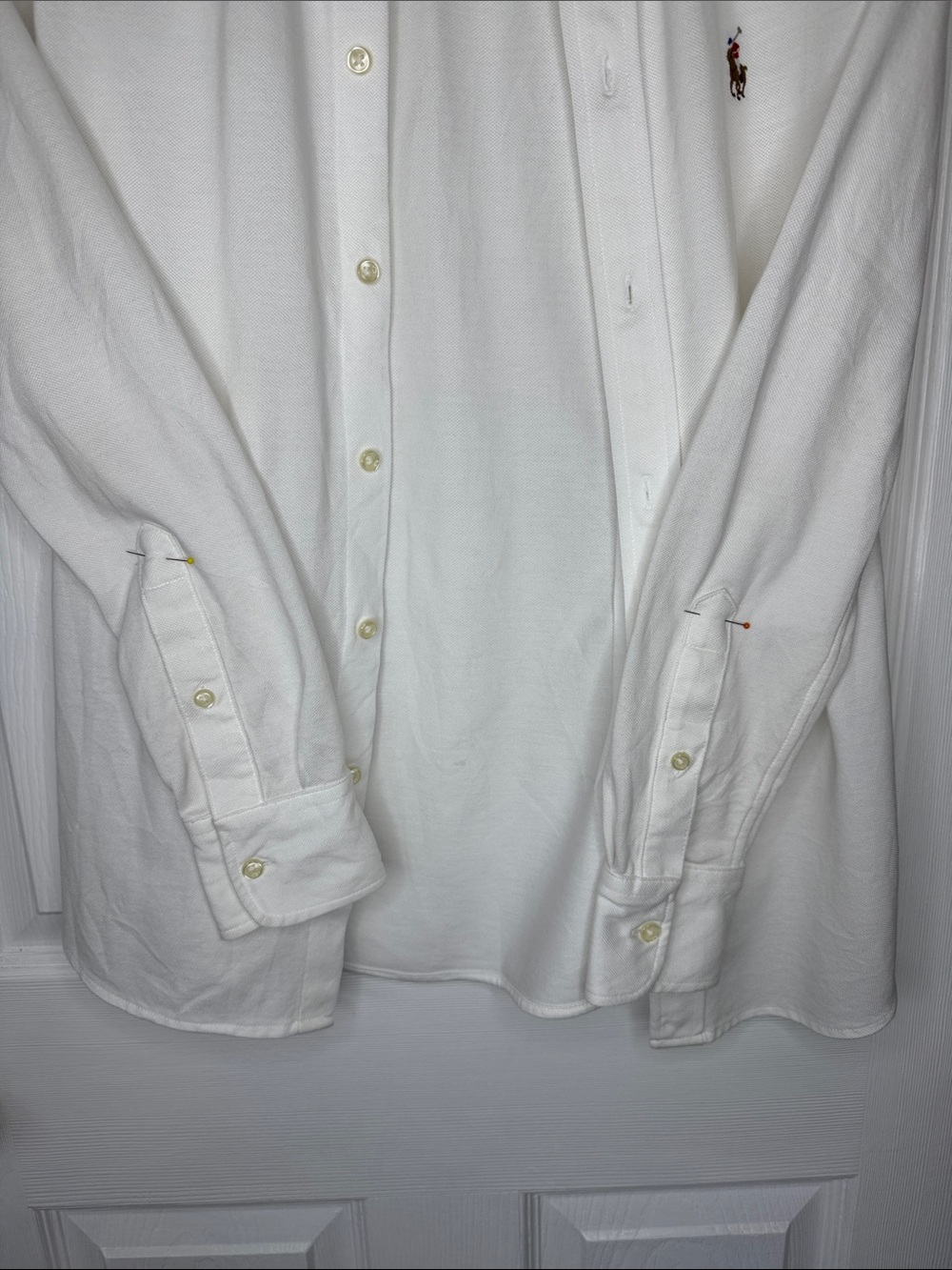 Ralph Lauren Women’s White Button-Down 100% Cotton Shirt with Pony Logo Sz S/P - Picture 5 of 6